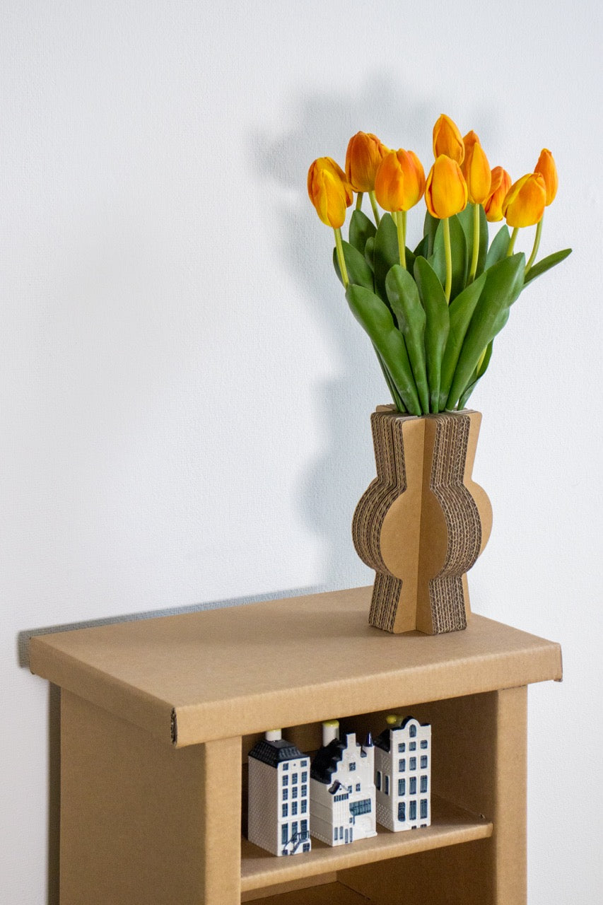 Cardboard dried flower vase Loïs – Kartent