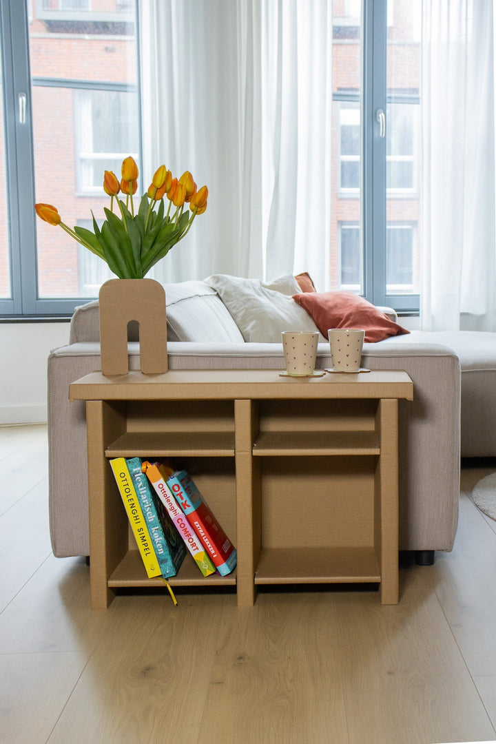 Cardboard low open cabinet