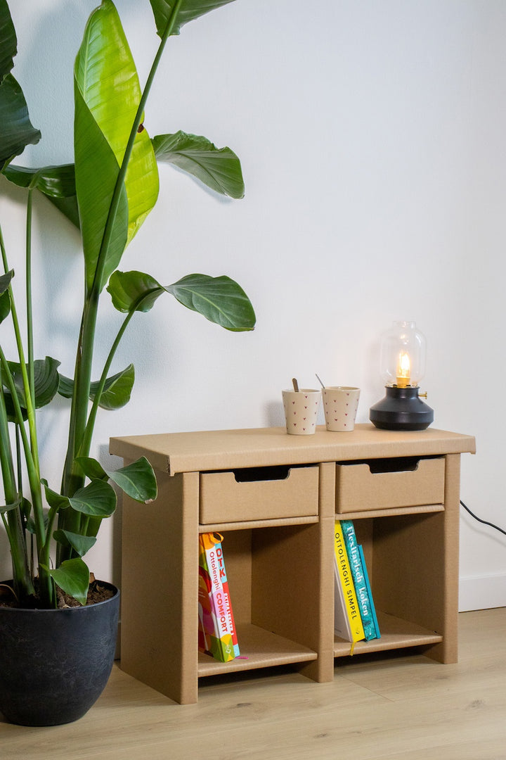 Cardboard low open cabinet