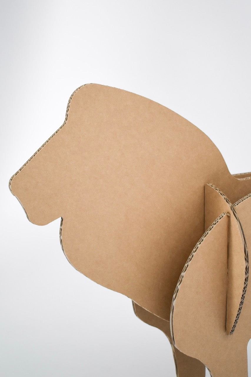 Cardboard lion