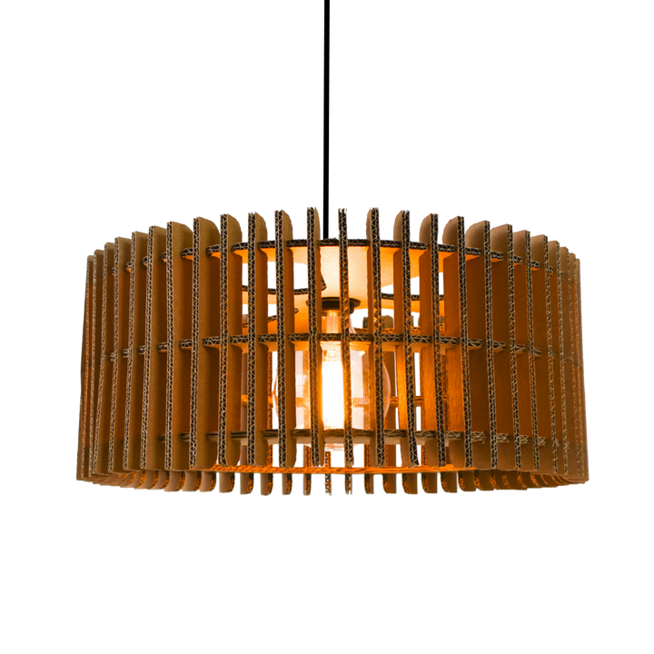 Kartonnen leeuwarden lamp