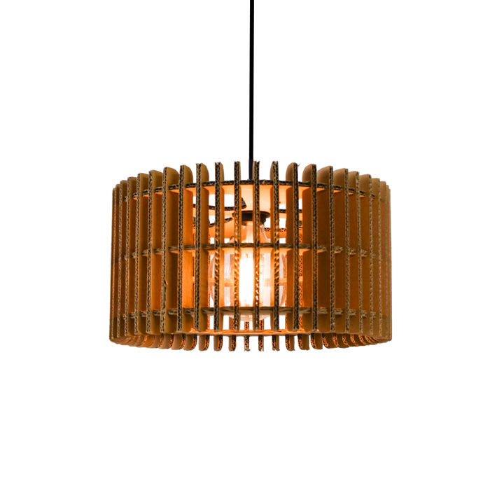 Kartonnen leeuwarden lamp