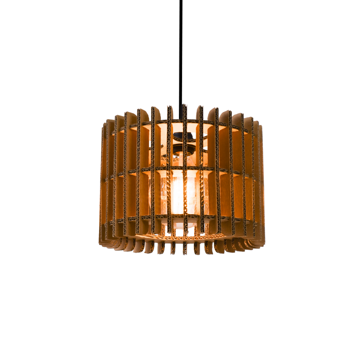 Kartonnen leeuwarden lamp