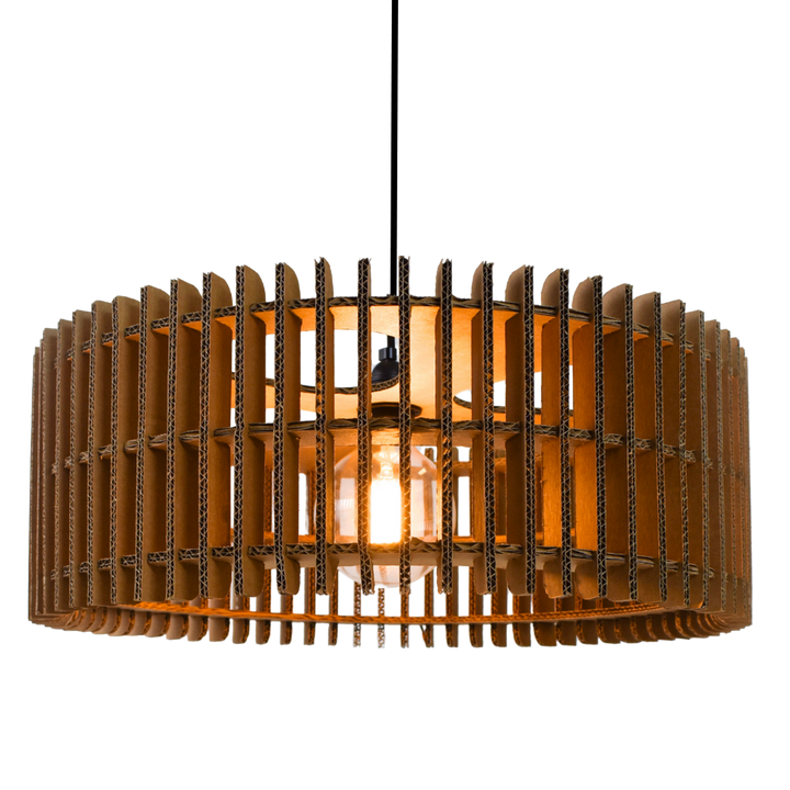 Kartonnen leeuwarden lamp