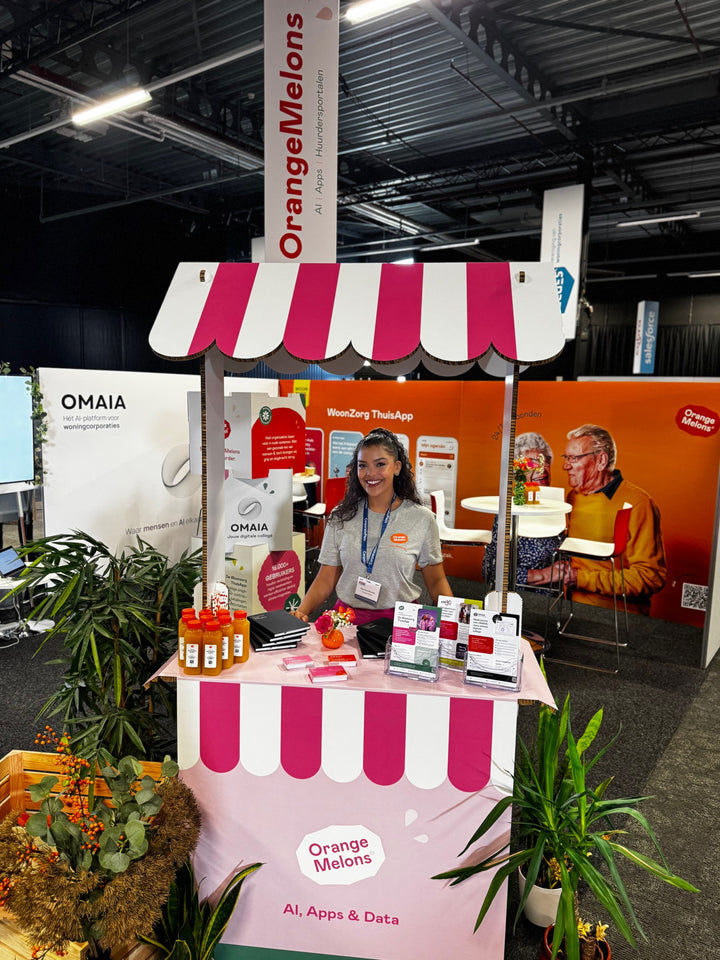 Kartonnen bedrukte marktkraam