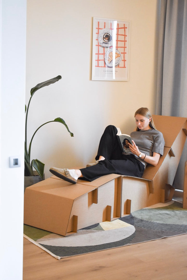 Loungesessel aus Karton