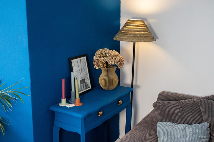 Kartonnen midsland lamp