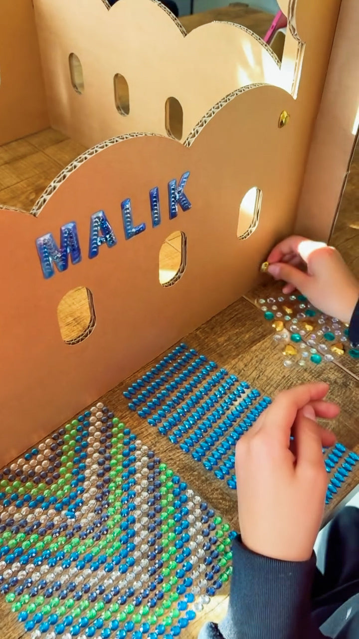 Kartonnen mini arabisch speelhuis