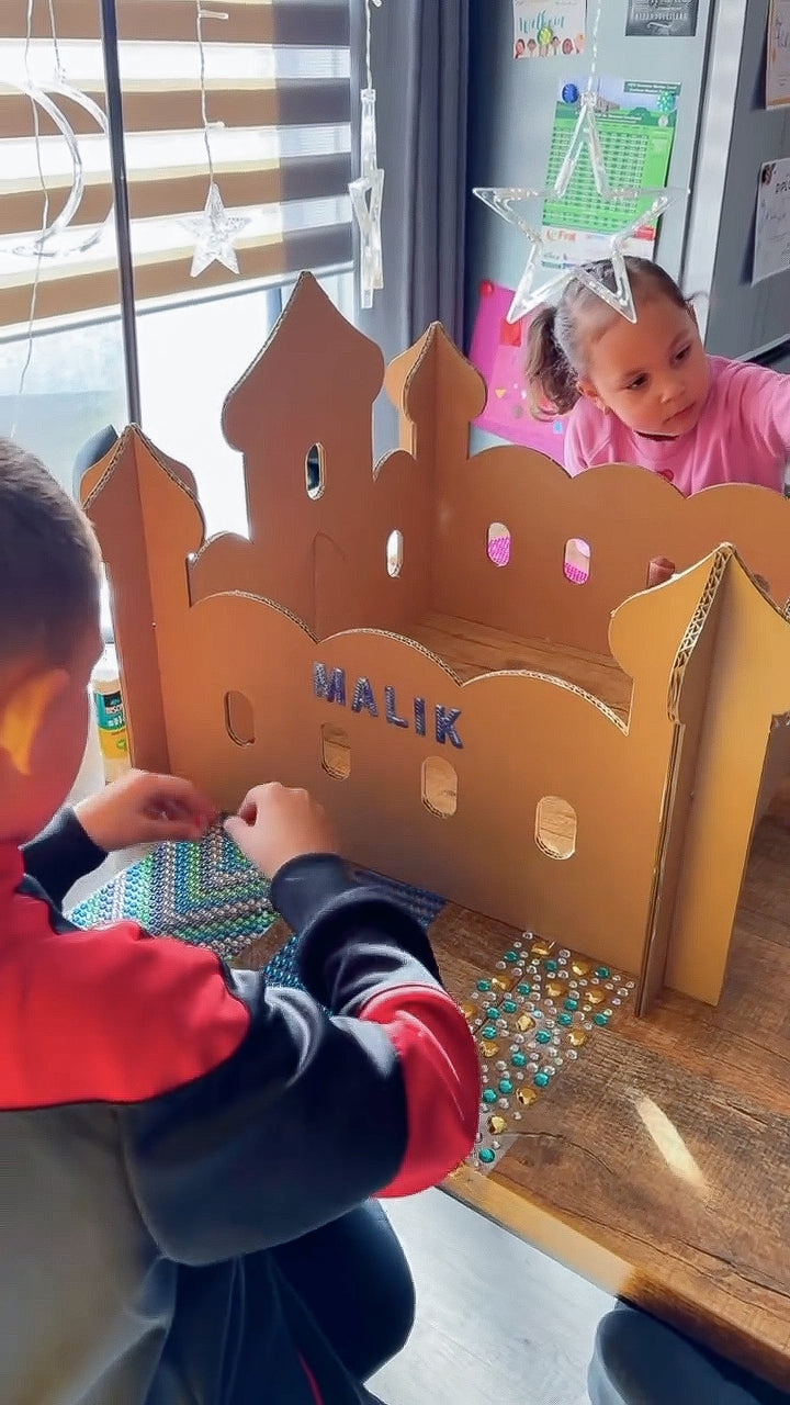 Kartonnen mini arabisch speelhuis