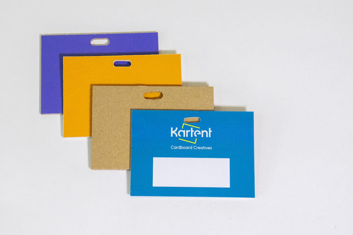 Cardboard printed name badge