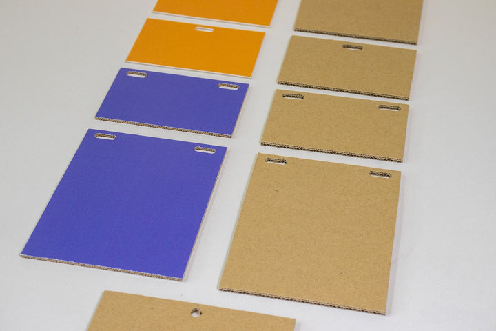 Cardboard printed name badge