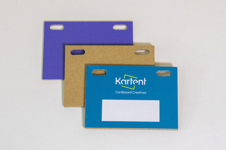 Cardboard printed name badge