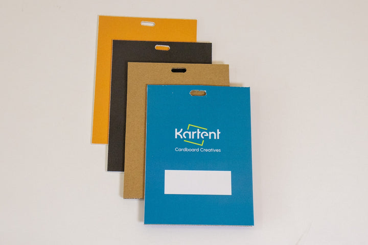 Cardboard printed name badge