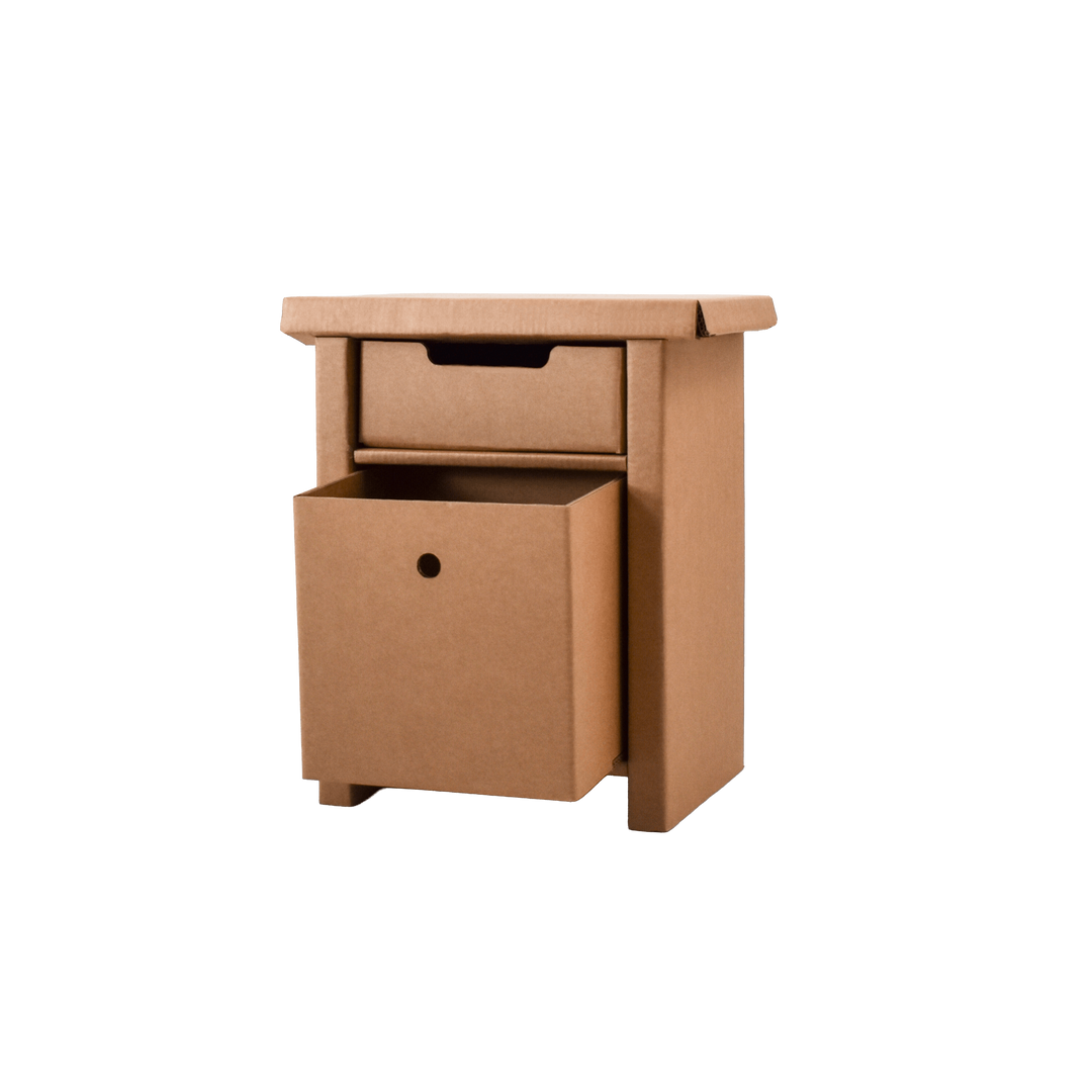 Cardboard bedside table classic