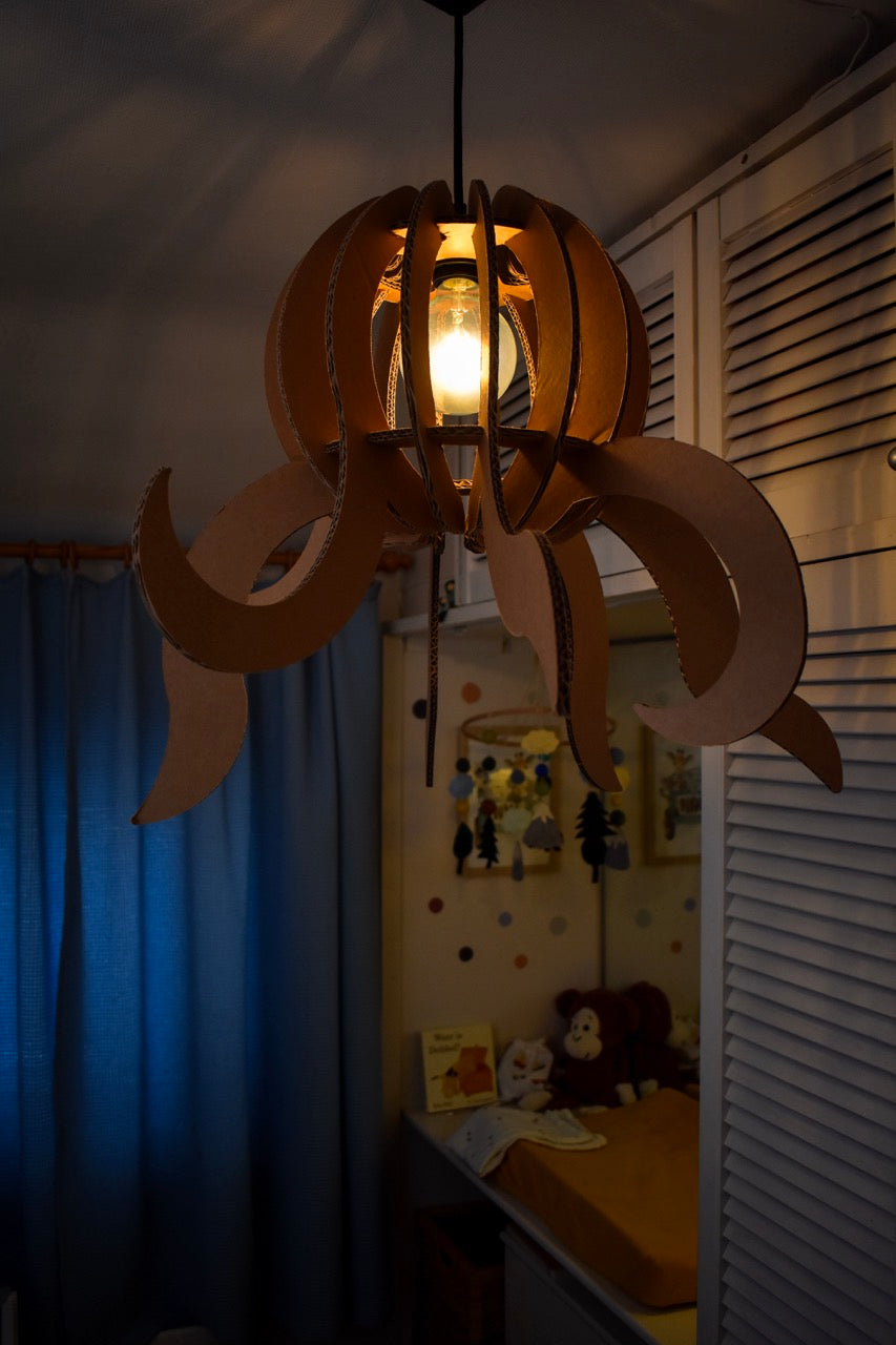 Cardboard Octo Lamp