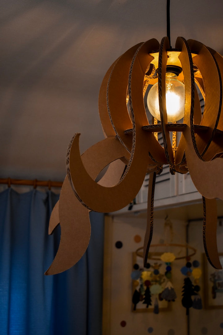 Cardboard Octo Lamp
