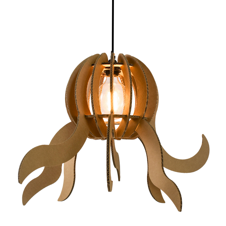 Cardboard Octo Lamp