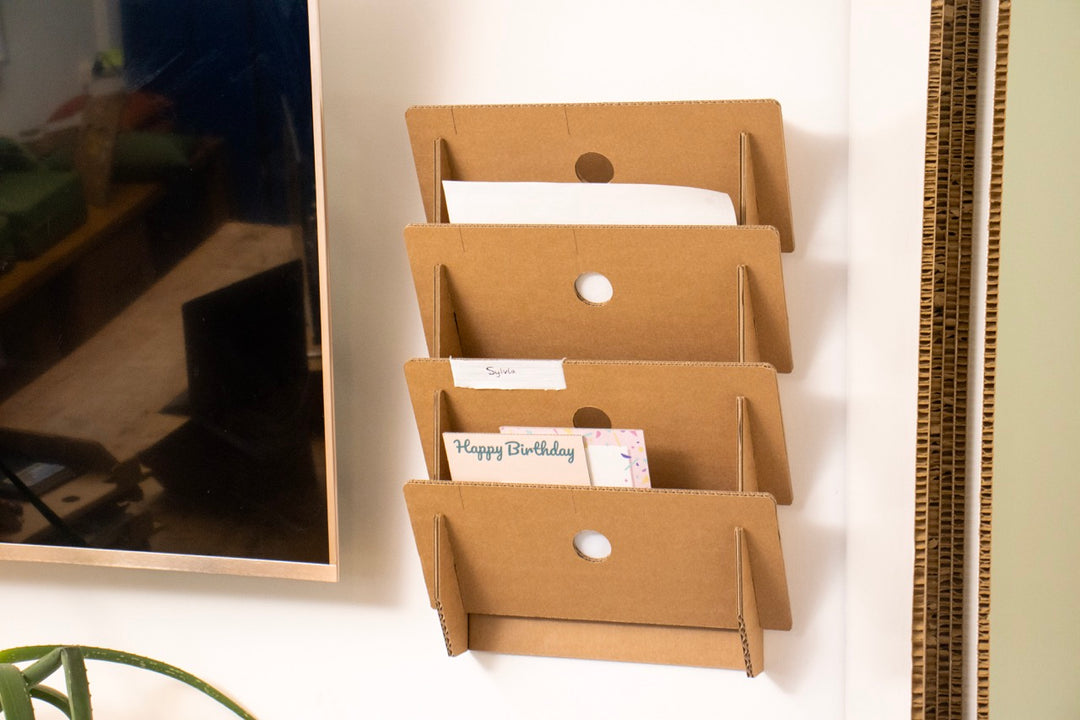 aufbewahrung pakete post Hängende Briefkästen aus Pappe
