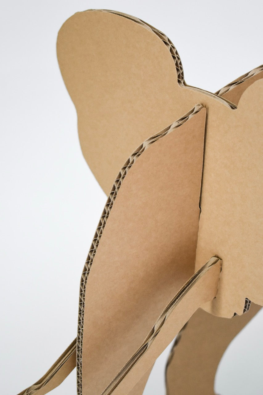 Cardboard elephant