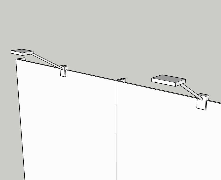 1 lamp per 1,5 meter