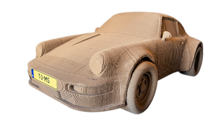 Kartonnen 3D model op maat