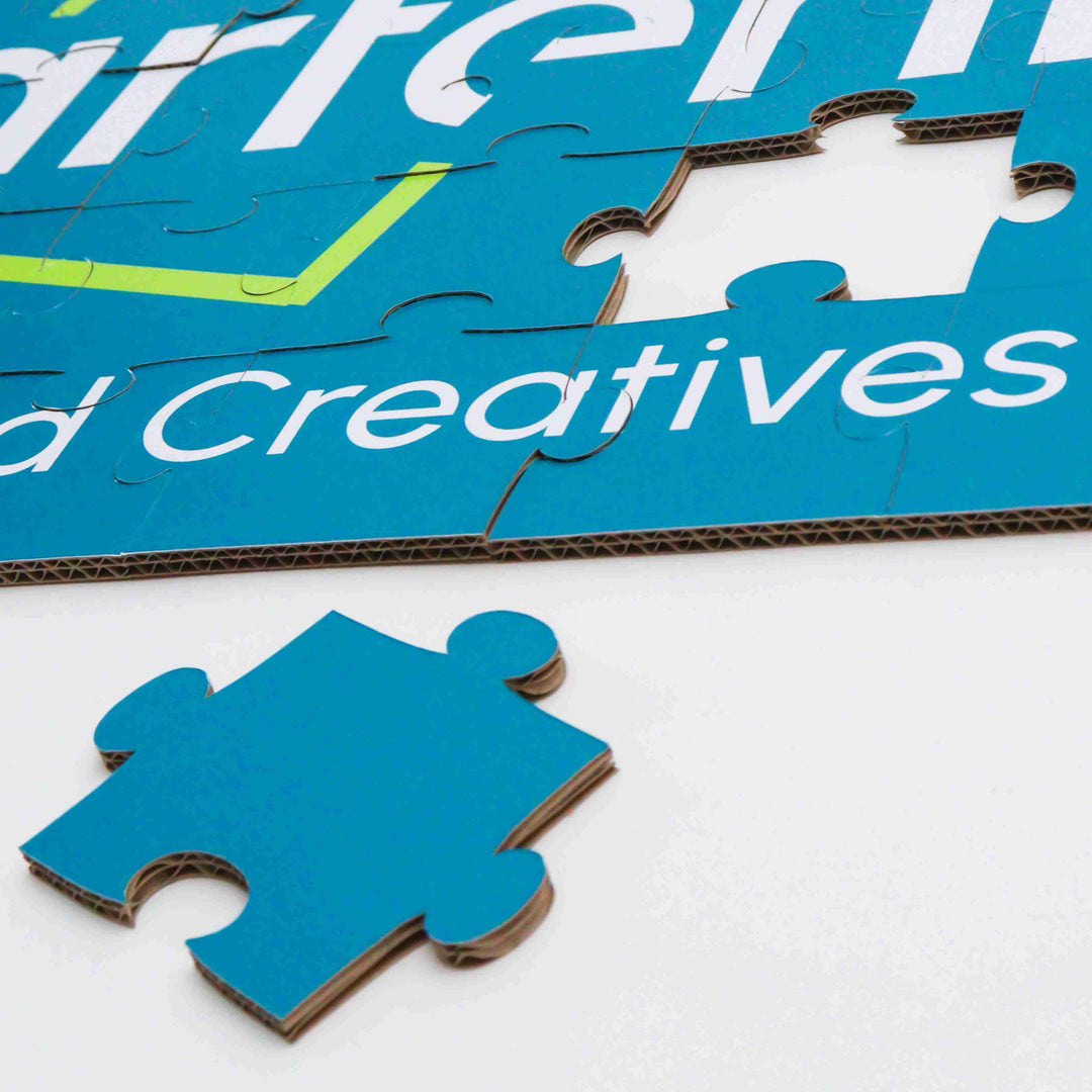 Kartonnen puzzel op maat