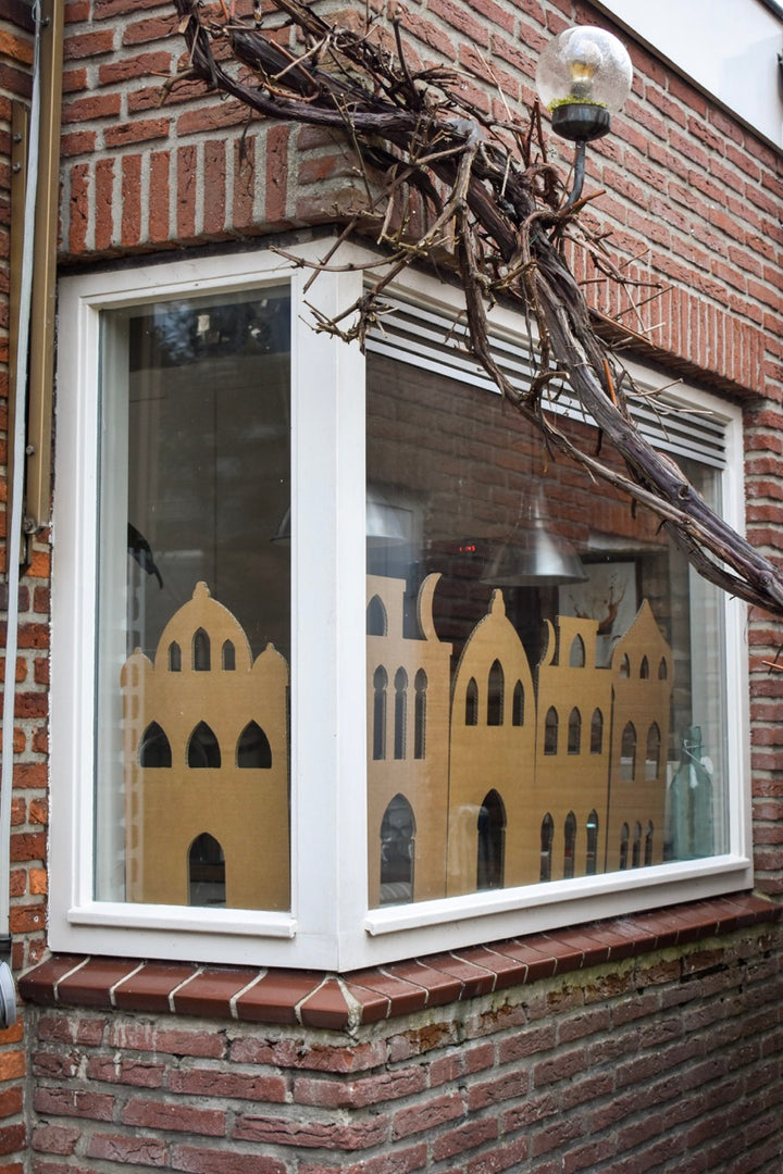 Kartonnen Arabische raamversiering