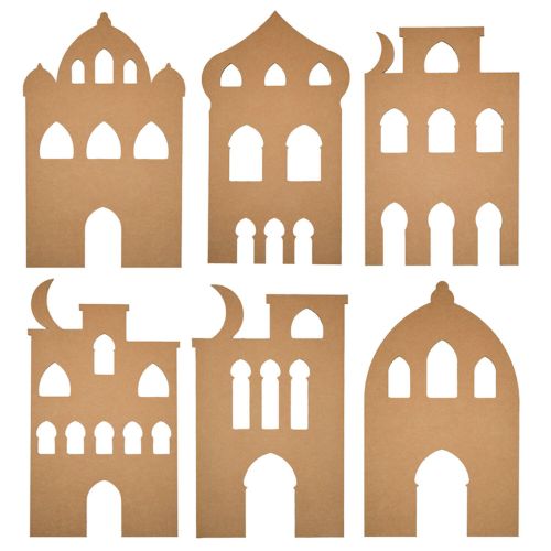 Kartonnen Arabische raamversiering