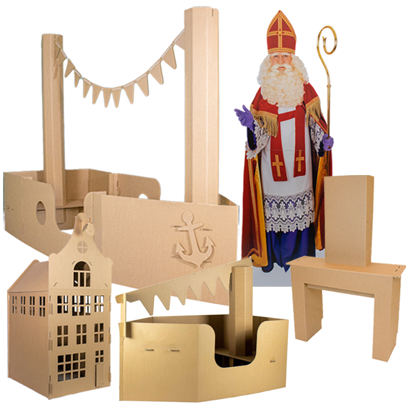 Cardboard Sinterklaas holiday package
