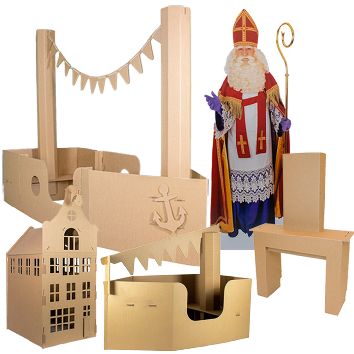 Cardboard Sinterklaas holiday package