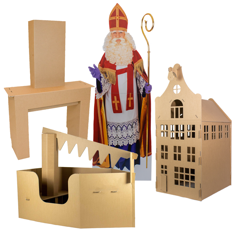 Cardboard Sinterklaas holiday package
