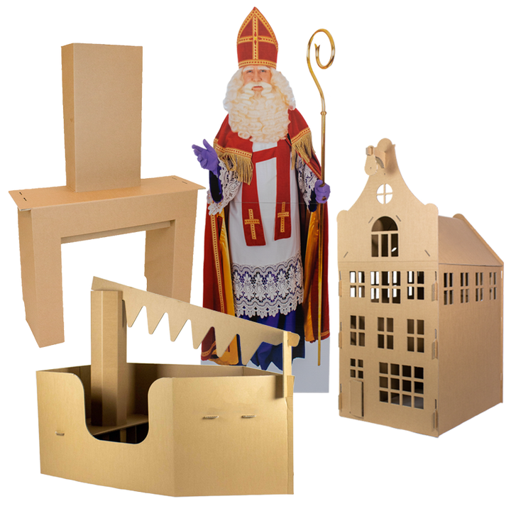 Cardboard Sinterklaas holiday package