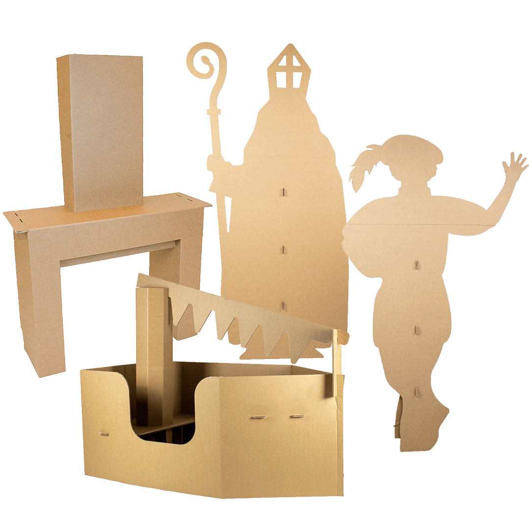 Cardboard Sinterklaas holiday package