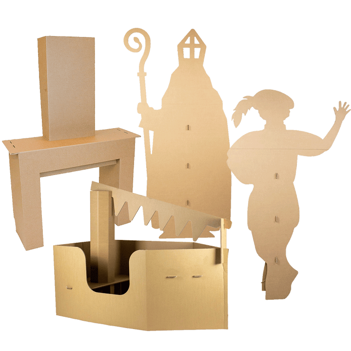 Cardboard Sinterklaas holiday package