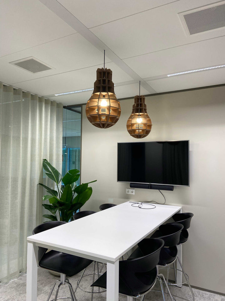 Kartonnen villarobledo lamp