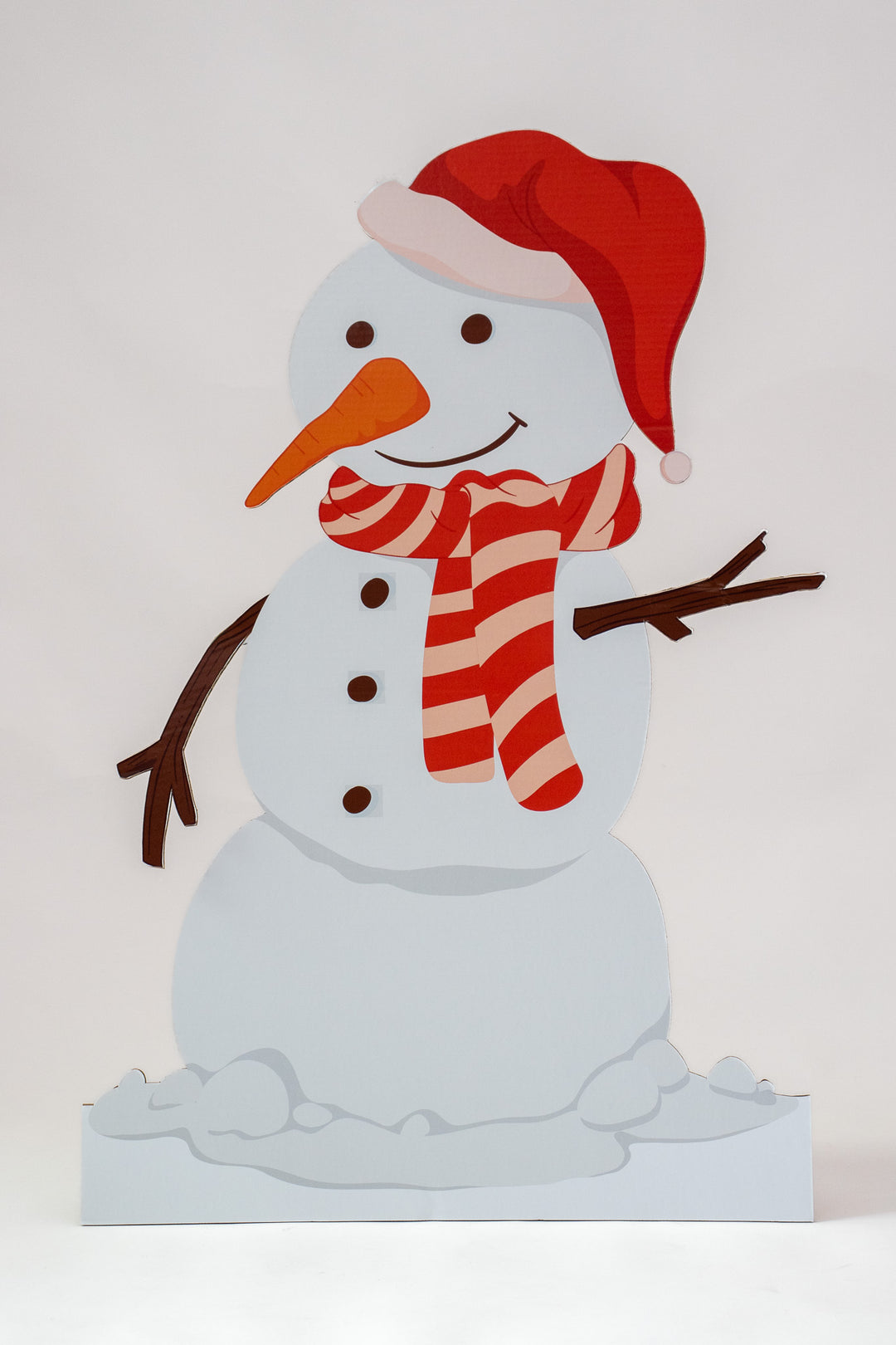 Printed cardboard snowman