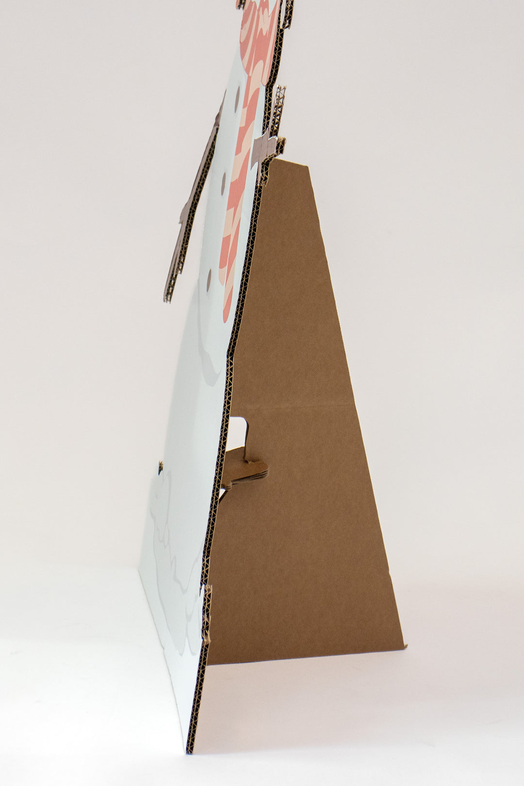 Printed cardboard snowman