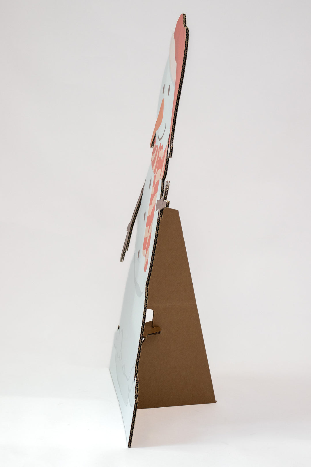 Printed cardboard snowman