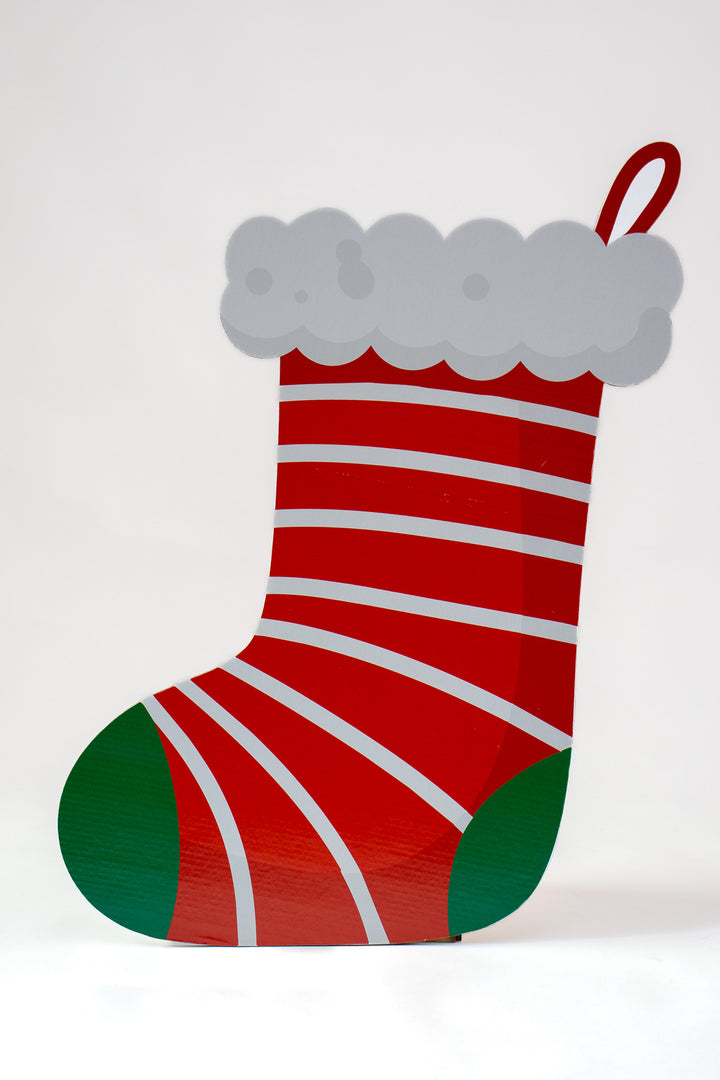 Printed cardboard stocking