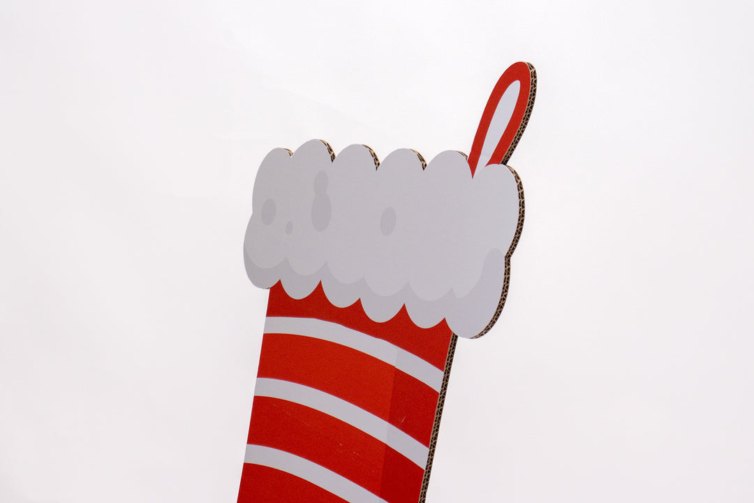 Printed cardboard stocking