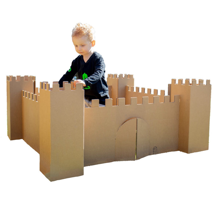 Cardboard play castle