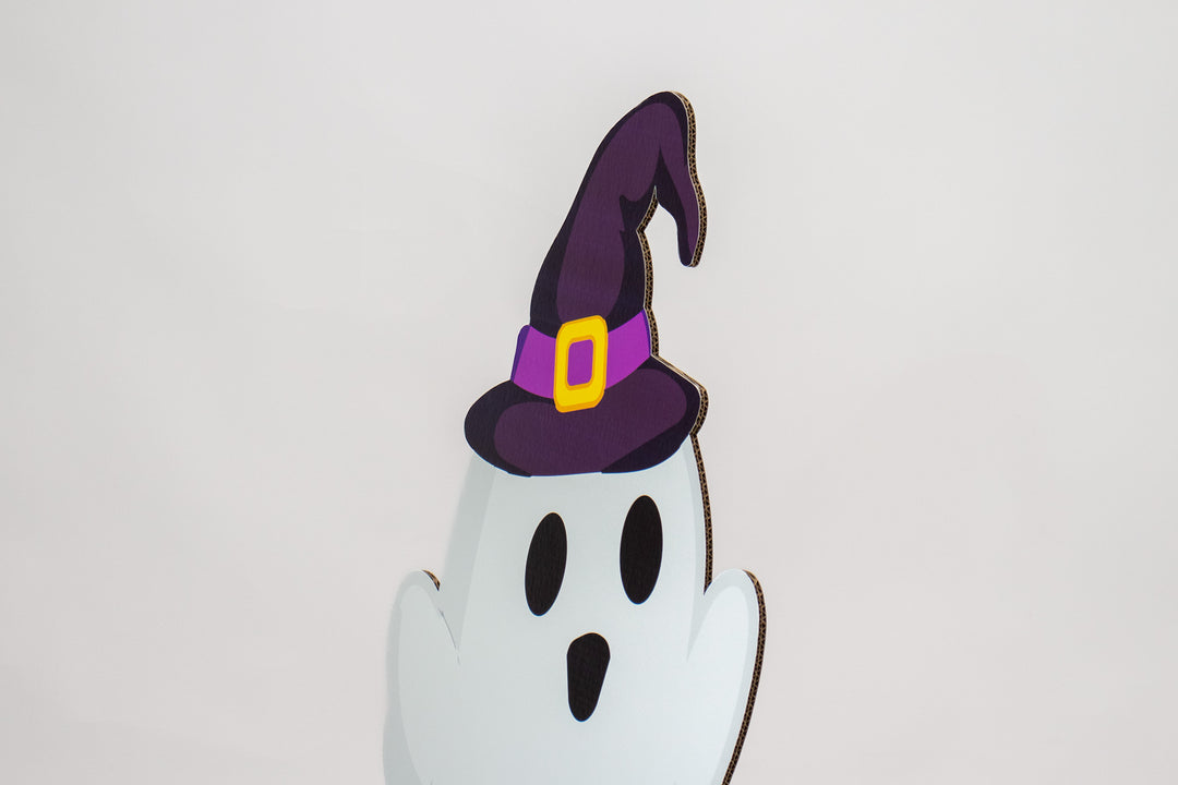 Kartonnen bedrukt spookje