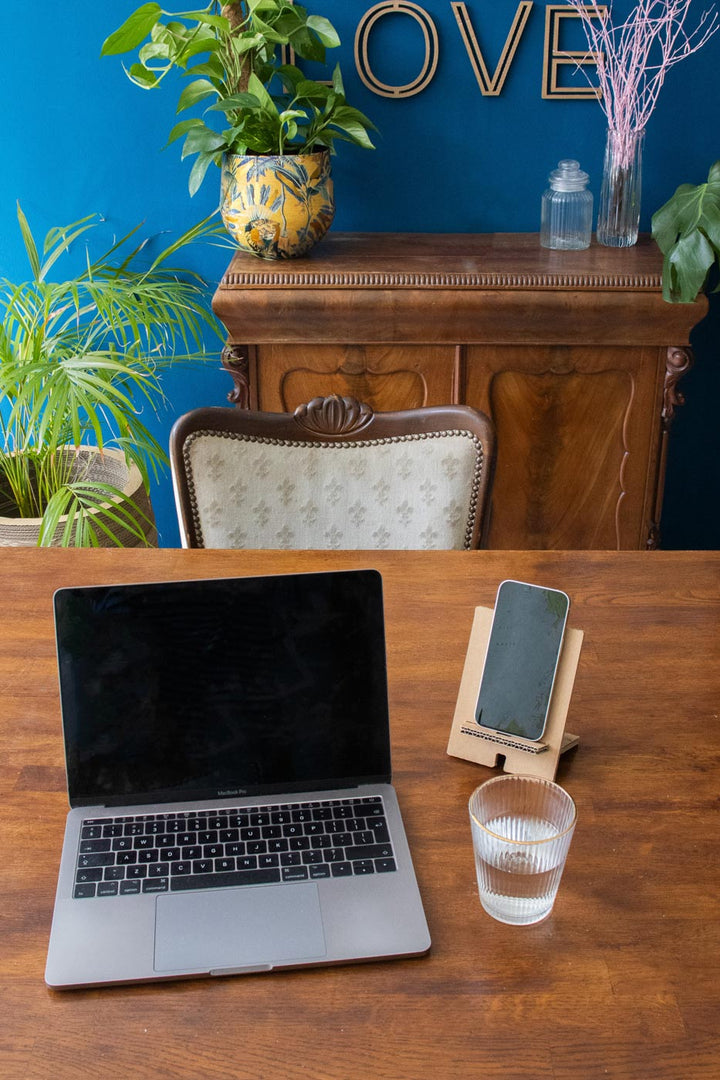 Cardboard phone holder