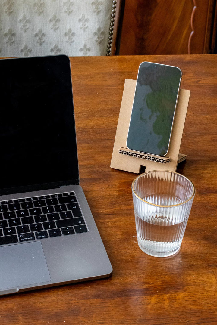 Cardboard phone holder