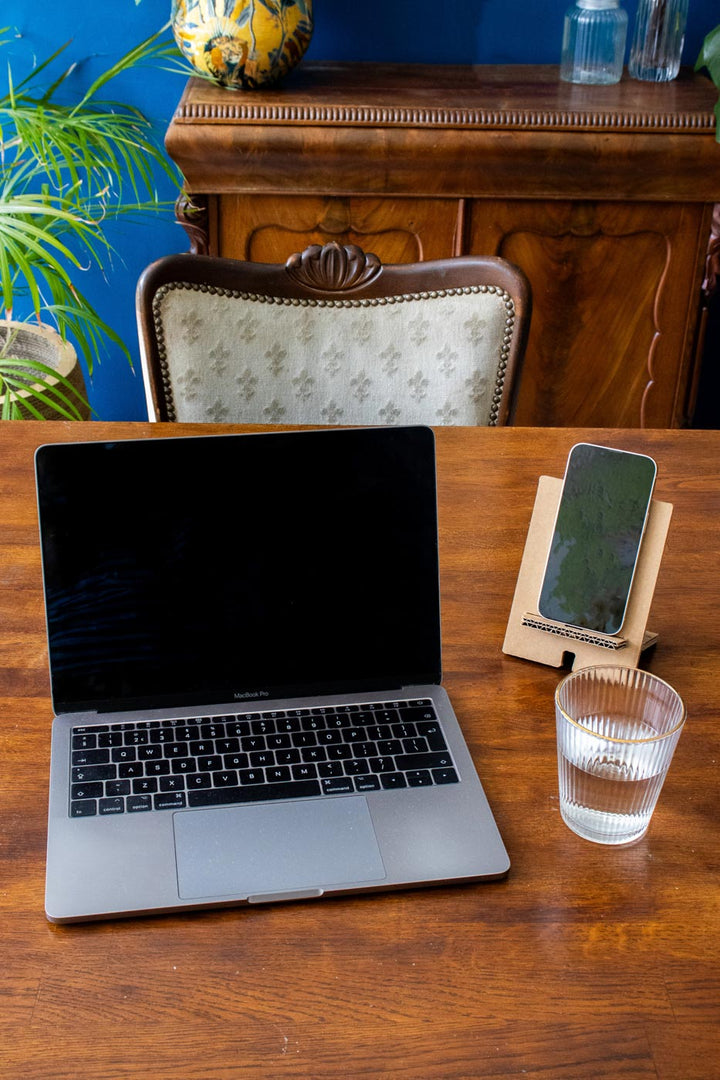 Cardboard phone holder