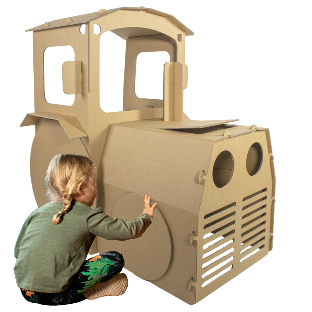 Cardboard tractor