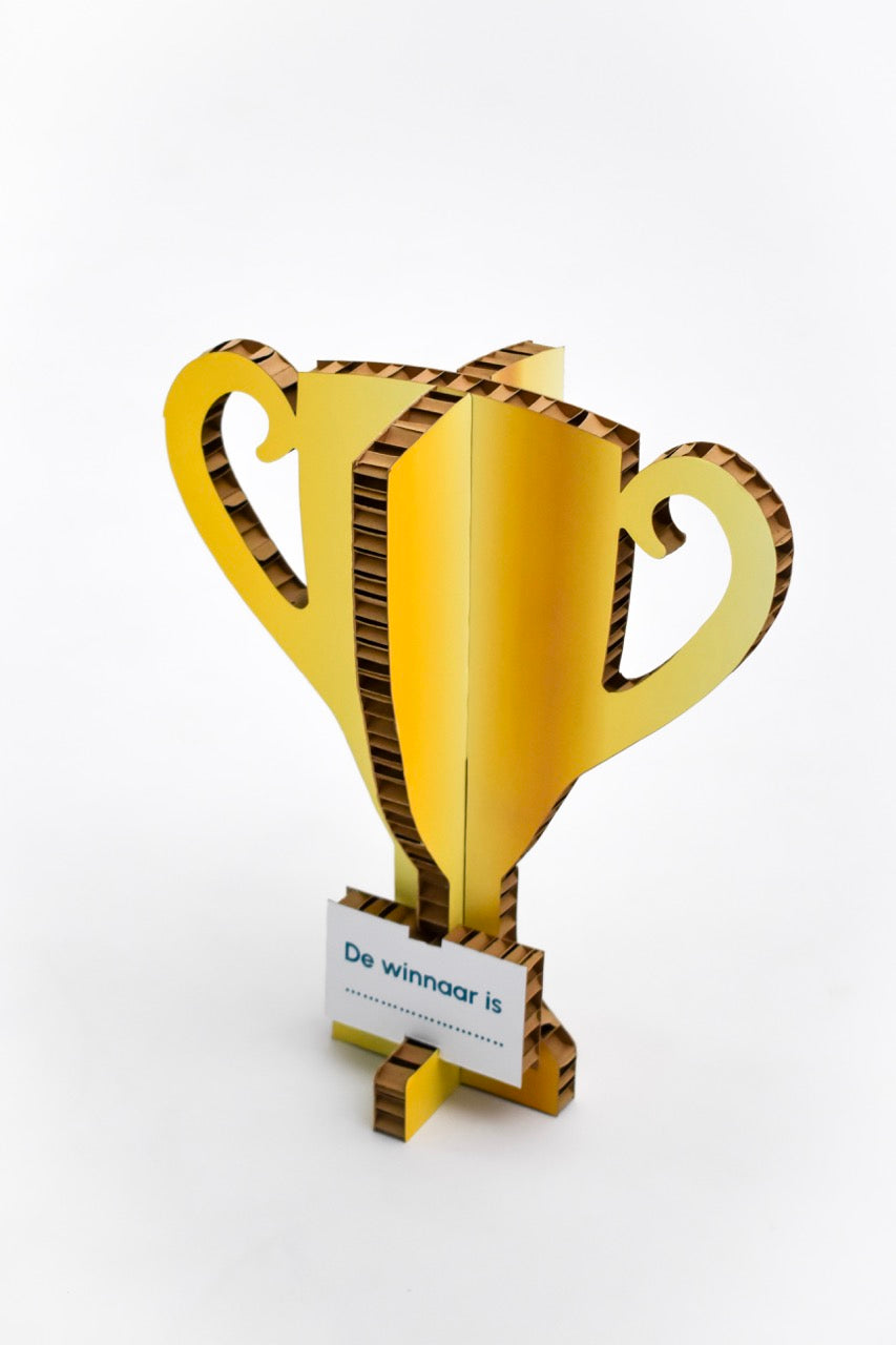 Cardboard printed trophy