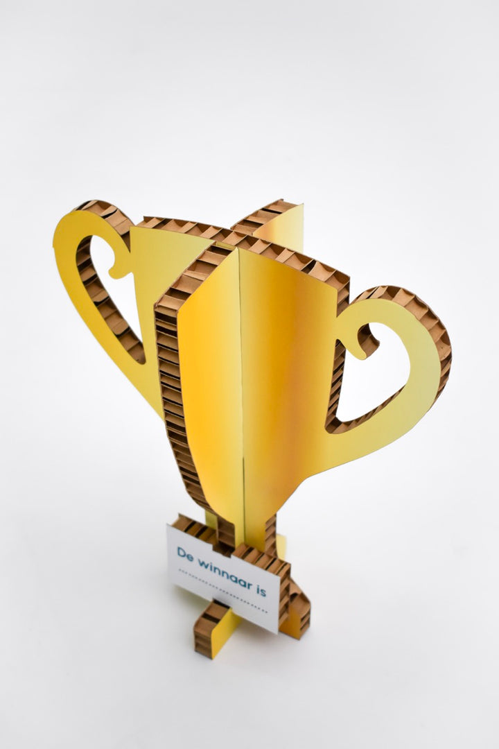 Cardboard printed trophy