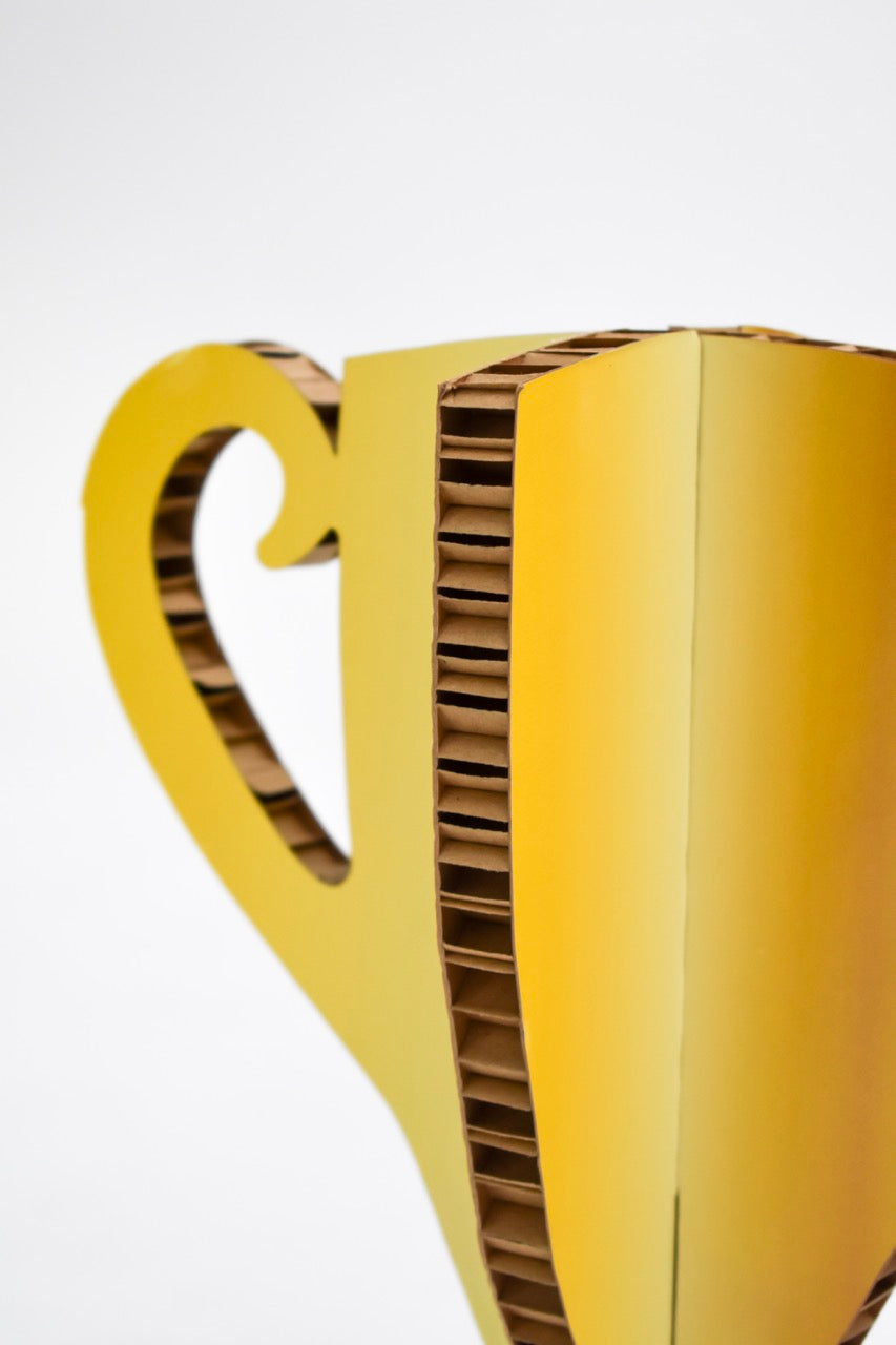 Cardboard printed trophy