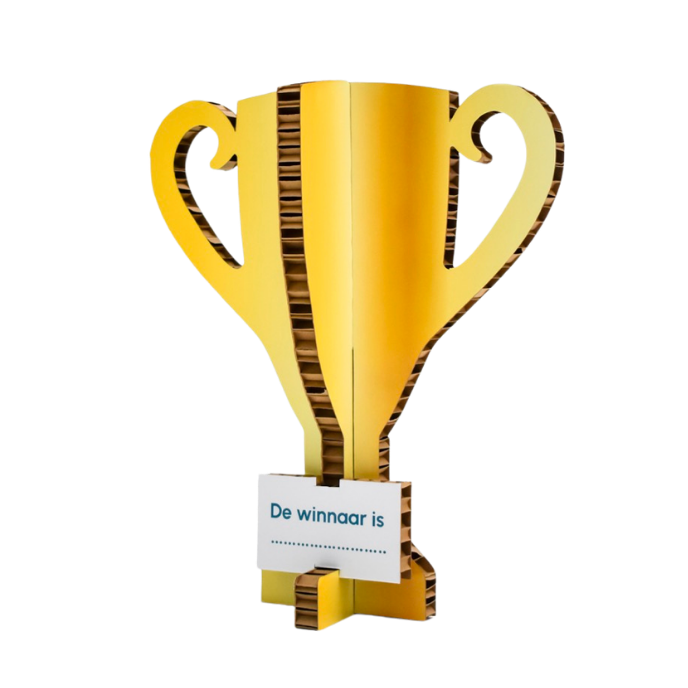 Cardboard printed trophy